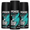 AXE Travel Deodorant, Body Spray, Apollo, Sage & Cedarwood 3-Pack