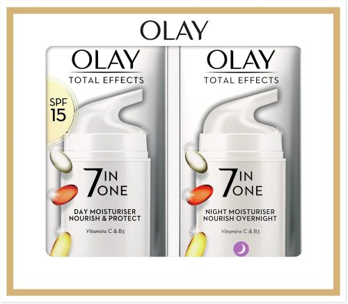 Olay Total Effects Anti-Ageing 7in1 Gift Set: Day Cream Moisturiser 37ml, Night Cream Firming Moisturiser 37ml