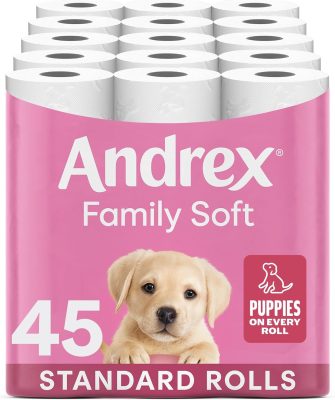 Andrex Family Soft Toilet Tissue 45 Rolls wholesale