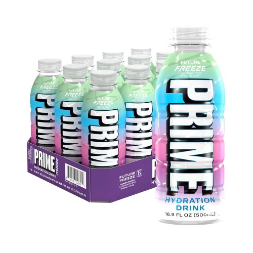 PRIME Hydration FUTURE FREEZE, Sports Drinks with Coconut Water Made with Natural Flavors, 16.9 Fl Oz 12 Pack