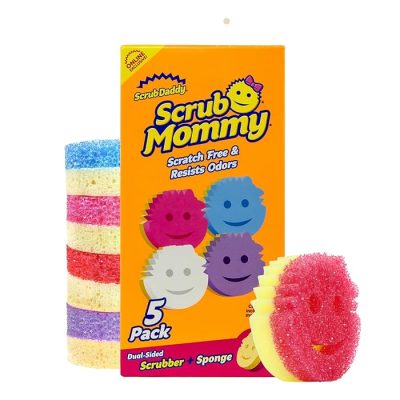 Scrub Daddy Scrub Mommy Kitchen Sponges Stain & Odor Resistant 5 Count wholesale