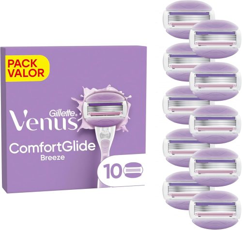 Gillette Venus Comfortglide Breeze Women's 3-Blade Refills pack of 10