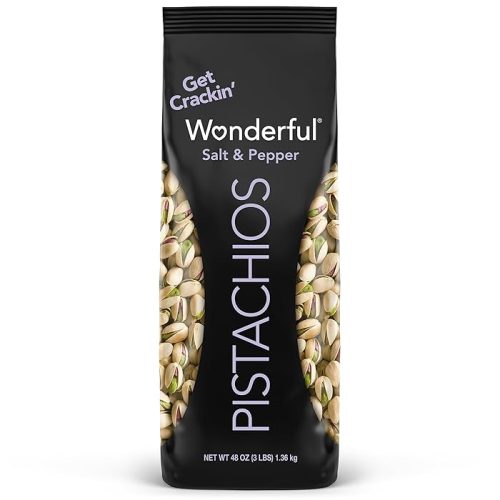 Wonderful Pistachios In Shell, Salt & Pepper Flavored Nuts, 48 Ounce Bag