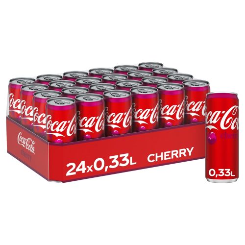 Coca-Cola Cherry fruity cherry-flavored soft drink (24 x 330 ml)