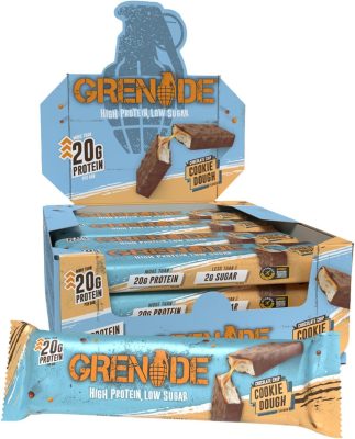 Grenade Chocolate Chip Cookie Dough Protein Bar, 12 x 60 g wholesale
