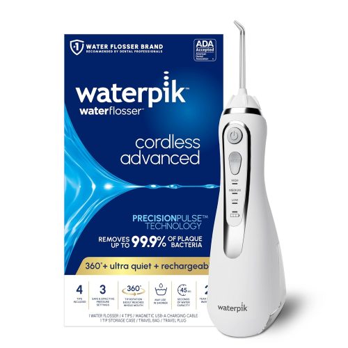 Waterpik Cordless Advanced 2.0 Water Flosser For Teeth, Gums, Braces, Dental Care White WP-580