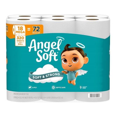 Angel Soft Toilet Paper 18 Mega Rolls wholesale