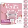 Gillette Venus Comfortglide Spa Breeze Women's Razor Blade Refills, Pack of 8