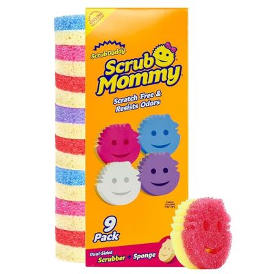 Scrub Daddy Scrub Mommy Kitchen Sponges Stain & Odor Resistant 9 Count wholesale
