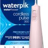 Waterpik Cordless Pulse Rechargeable Portable Water Flosser for Teeth, Gums, Braces Care WF-20 Pink