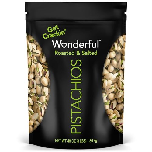 Wonderful Pistachios In Shell, Roasted & Salted Nuts, 48 Ounce