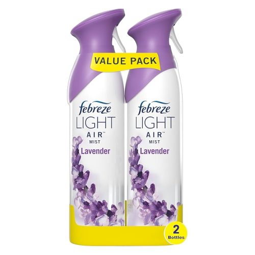 Febreze Air Mist Air Freshener Spray Light Lavender Scent, 8.8oz, 6 Count, Pack Of 3