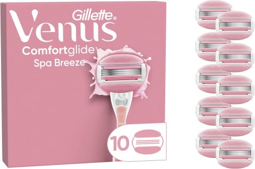 Gillette Venus Comfortglide Spa Breeze Women's Razor Blade Refills, Pack of 10