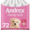 Andrex Family Soft Toilet Tissue 72 Rolls