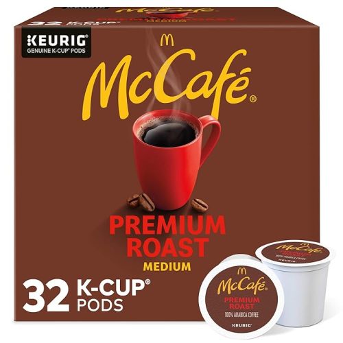 McCafe Premium Roast, Keurig Single Serve K-Cup Pods, Medium Roast Coffee Pods, 32 Count