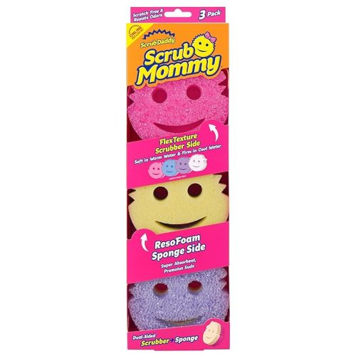 Scrub Daddy Scrub Mommy Sponges - Dish Scrubber + Non-Scratch (3 Count)