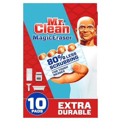 Mr. Clean Magic Eraser Sponge, All Purpose Cleaner Melamine Sponge, Cleaning Pads, Extra Durable, 10ct wholesale