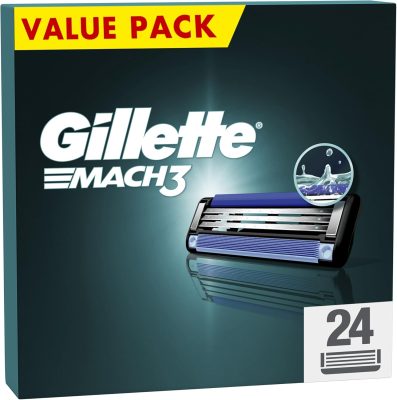 Gillette Mach3 Razor Blades Pack of 24 wholesale