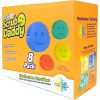 Scrub Daddy Sponges Set - Variety Colors Stain & Odor Resistant Kitchen Sponge (8 Count)