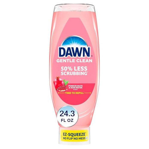 Dawn Gentle Clean EZ-Squeeze Dish soap Pomegranate and Rose Water Scent 24.3 fl oz