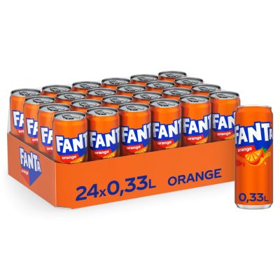 Fanta Orange Flavor 24 x 330 ml Cans wholesale