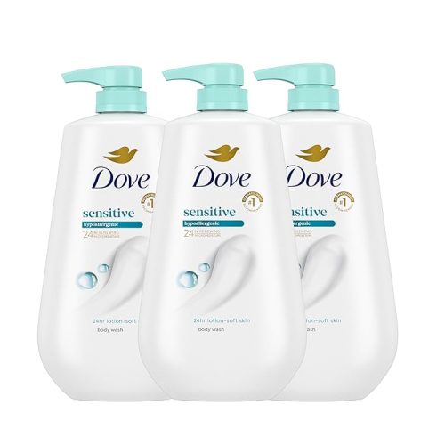 Dove Body Wash Sensitive Skin Gentle Hypoallergenic 30.6 Fl Oz (Pack of 3)