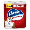 Charmin Ultra Strong Toilet Paper 6 Mega Rolls 24 Regular Rolls