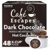 Cafe Escapes, Dark Chocolate Hot Cocoa, Single-Serve Keurig K-Cup Pods, 48 Count
