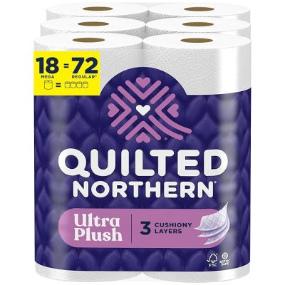 Quilted Northern Ultra Plush Toilet Paper 18 Mega Rolls 72 Regular Rolls wholesale