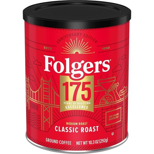 Folgers Classic Medium Roast Ground Coffee 10.3 Oz