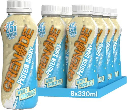 Grenade High Protein Shake, 8 x 330 ml - White Chocolate