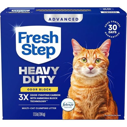 Fresh Step Heavy Duty Odor Block Advanced Multi Cat Clumping Litter With Febreze, 17.5 Lb