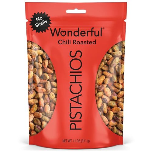 Wonderful Pistachios No Shells, Chili Roasted Nuts, 11 Ounce