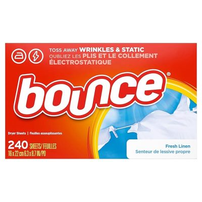 Bounce Fabric Softener Sheets Fresh Linen Scent 240 Count wholesale