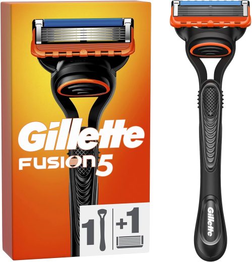 Gillette Fusion5 Men's Shaving System, 1 Handle, 1 Refill Blade