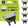 Philips OneBlade Original 360 Blades (Model QP440/50) pack of 4