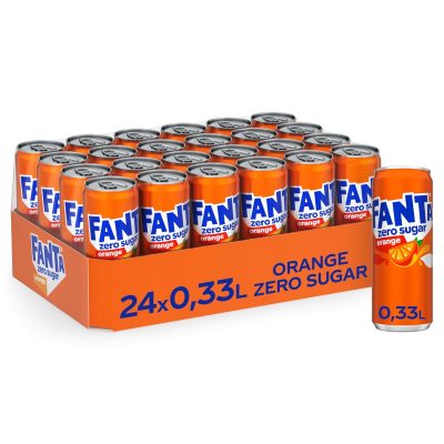 Fanta Orange Zero Sugar 24 x 330 ml Cans wholesale