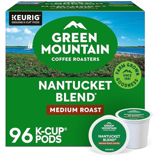 Green Mountain Coffee Roasters Nantucket Blend Keurig Single-Serve K-Cup Pods Medium Roast Coffee, 96 Count