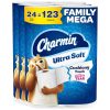 Charmin Ultra Soft Cushiony Touch Toilet Paper 24 Family Mega Rolls 123 Regular Rolls