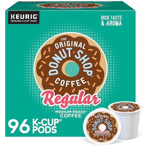 The Original Donut Shop Regular Keurig Single-Serve K-Cup Pods Medium Roast Coffee, 96 Count