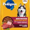 Pedigree Dry Dog Food for Adult Dogs, High Protein, Beef and Lamb Flavor, 18 lb. Bag