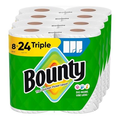 Bounty Select-A-Size Paper Towels White 8 Triple Rolls 24 Regular Rolls wholesale