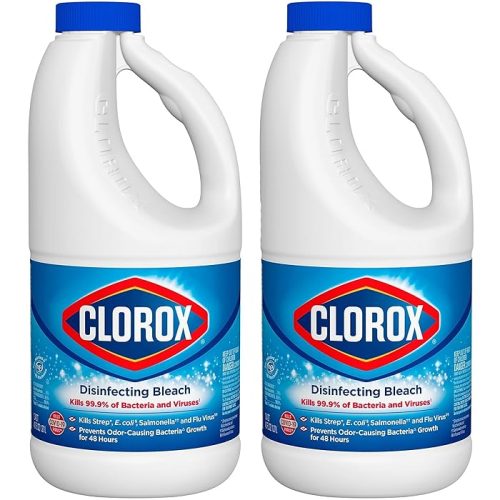 Clorox Bleach Cleaner, 2 Pack Original Concentrated Bleach 43 Oz Each