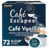 Cafe Escapes Cafe Vanilla Keurig Single-Serve K-Cup Pods 72 Count