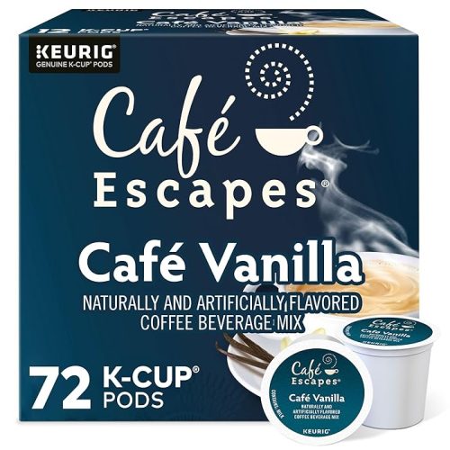 Cafe Escapes Cafe Vanilla Keurig Single-Serve K-Cup Pods 72 Count