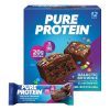 Pure Protein Galactic Brownie Protein Bars 20g Protein, 3g Sugar, 190 Calories (12 Count)