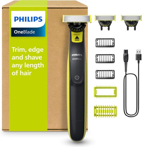 Philips OneBlade 360 ​​Authentic Face & Body Electric Beard Trimmer, Shaver and Body Groomer QP2824/31