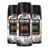 AXE Fine Fragrance Collection Premium Body Spray Black Vanilla 4 Oz Pack of 3