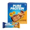 Pure Protein Chocolate Peanut Butter Protein Bars 20g Protein, 3g Sugar, 190 Calories (12 Count)