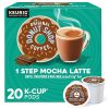 The Original Donut Shop Mocha One-Step Latte Single Serve  Flavored Coffee, 20 Count